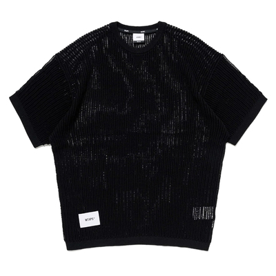 网状编织针织圆领短袖25SS