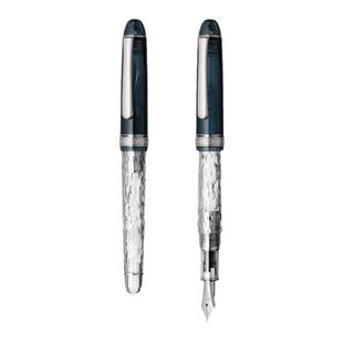 【限量可选编号】PLATINUM白金3776世纪霞鳞云14K镀铑金尖钢笔富士云景系列送礼收藏高档进口