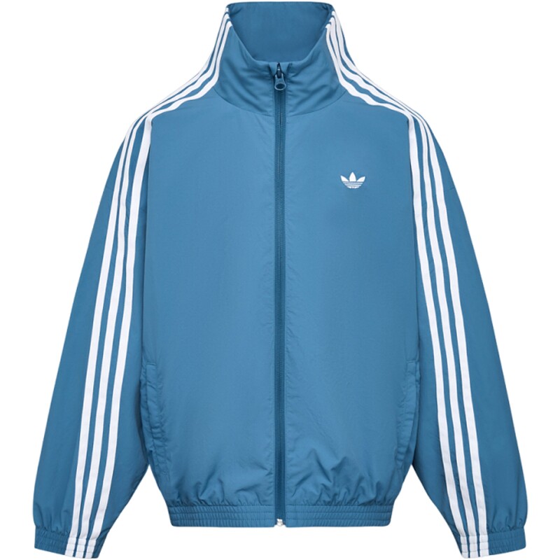 adidas阿迪达斯三叶草大童三条纹经典运动立领夹克外套LE1378
