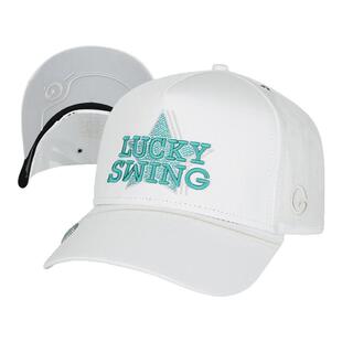 SWOFGOLF思沃福高尔夫白色幸运挥杆高顶运动帽子棒球帽