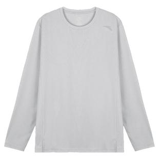 安踏速干衣长袖t恤男2025秋冬新款跑步健身训练上衣透气运动服男