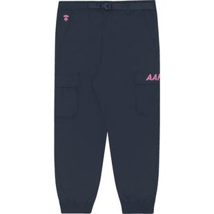 Aape女装春夏撞色字母猿人印花腰带工装休闲束脚长裤6779XXH
