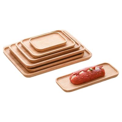 日式实木质托盘长方形水果蛋糕盘