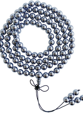 太赫兹108颗手串太硅石圆珠项链