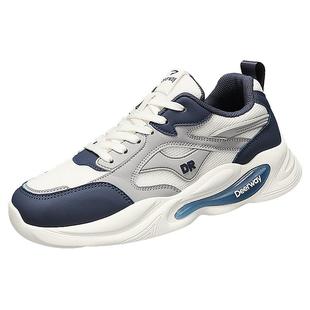 德尔惠男鞋秋季阿甘减震跑步运动青少年软底增高轻便老爹休闲潮鞋