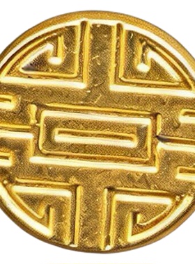 中式国风寿字祥云磁吸胸针防走光