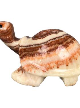 天然奇石肉石小乌龟原石头家居客厅玄关富贵观赏摆件鱼缸花盆造景