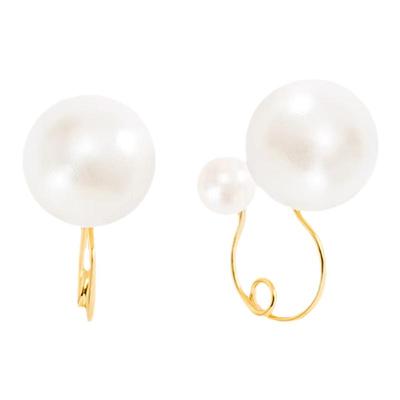 OSEWAYA双面珍珠无耳洞耳夹
