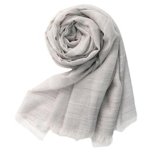 嫵WOO【礼赠推荐】升级版串珠片羊绒披肩薄款纯色通勤搭配围巾