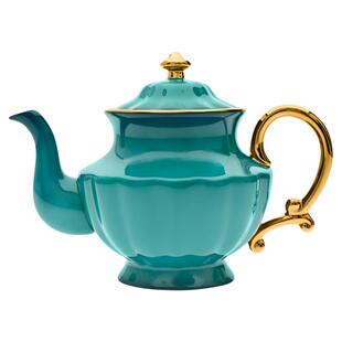 T2孔雀绿茶具套装轻奢骨瓷高档茶壶茶杯茶碟英式下午茶女神节礼物