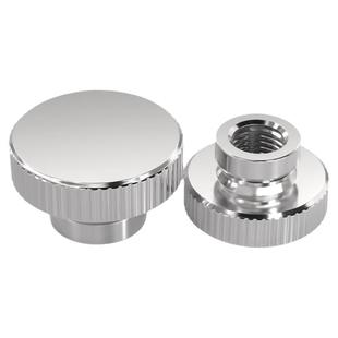 304不锈钢/镀锌/镀镍高头滚花螺母手拧螺帽盲孔通孔广告丝装饰钉