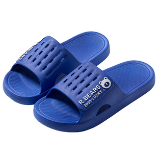 夏季新款男款女士凉拖室内情侣居家用简约凉拖鞋防滑防臭软底洗澡