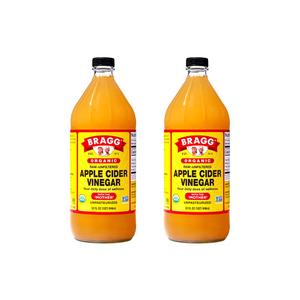 Bragg美国进口原浆浓缩苹果醋0脂肪0热量健身浓缩饮料946mlx2瓶