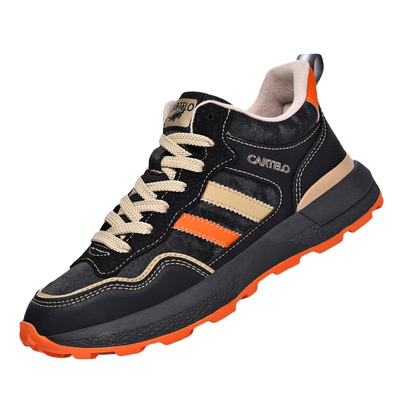 卡帝乐鳄鱼爆款男鞋2025秋冬新款厚底运动鞋复古软底百搭阿甘潮鞋