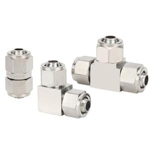 气管快拧接头PU卡车锁母直通快速接头4/6/8/10/12mmPV/PE三通弯通