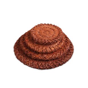 多年爆款风骨天然棕榈纯手工紫砂壶垫无胶 棕垫杯垫壶垫（厚款）