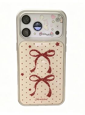 韩系蝴蝶结挂绳手机壳