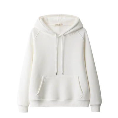 白色卫衣加绒秋冬新款爆款简约