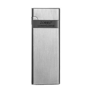 ZORRO佐罗超薄充气明火打火机创意砂轮轻巧便携个性定制刻字礼品