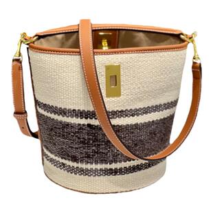 包包女2026新款真皮编织水桶包高级感手提包大容量休闲单肩斜挎包