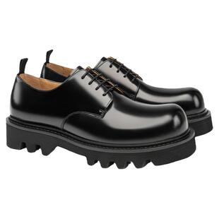 BeauToday商务休闲皮鞋男士厚底增高德比鞋男士真皮亮面高级感