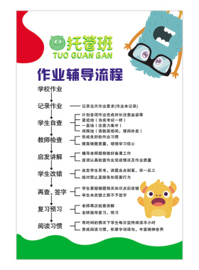 托管班管理制度墙面装饰