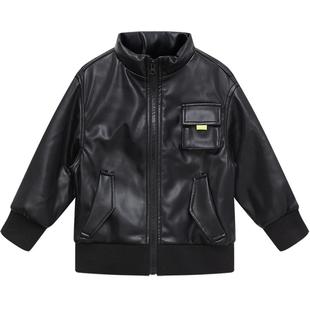 【IP联名】moomoo童装男童棉衣秋冬星球大战联名帅气夹棉皮夹克