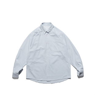 GcBrand AW24 复古主题元素 基础款 条纹长袖衬衫