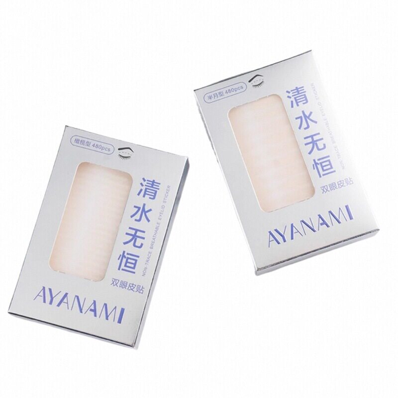 蕾丝双眼皮贴女网纱遇水即粘自然无痕隐形防眼皮松弛下垂美目贴
