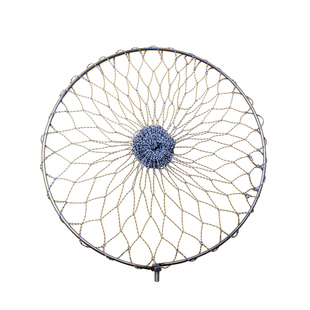 抄网头网兜捞鱼网实心大物不锈钢大力马折叠捞网抓鱼网一体抄网圈