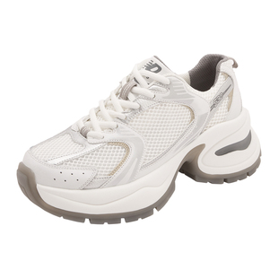 小码女鞋31码32码33码34春秋季2024新款老爹鞋女小个子增高显脚小