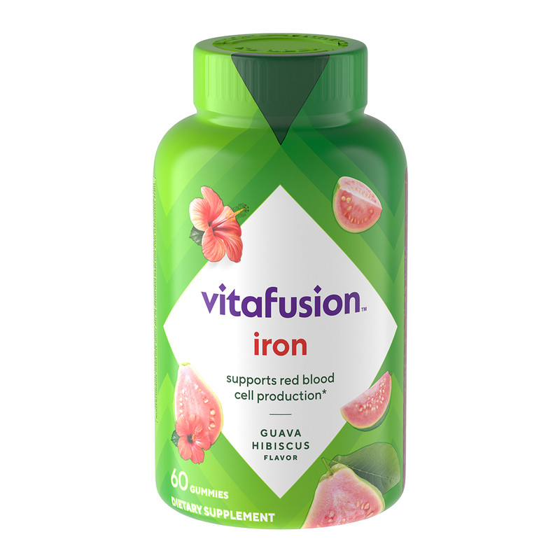 vitafusion补铁软糖铁剂富铁元素补铁女性孕妇哺乳期补气血专用