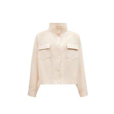 [新降五折]绫致VeroModa夹克外套女秋冬蝙蝠袖前短后长工装外套