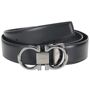 【自营】FERRAGAMO/菲拉格慕 男士牛皮商务双面腰带皮带送礼