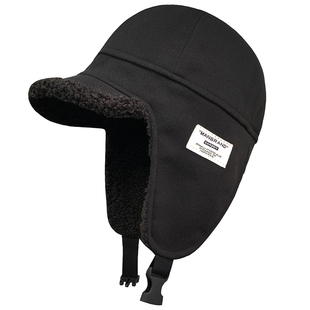 帽子女款保暖户外骑车防寒护耳雷锋帽冬季加绒加厚鸭舌飞行员帽男