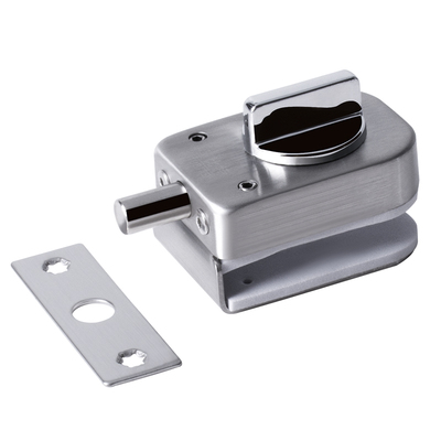 免打孔无框玻璃门插销玻璃门锁