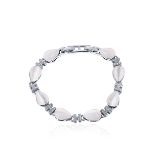 伊泰莲娜仿猫眼石链女简约手腕首饰送朋友礼物两个长度可调整