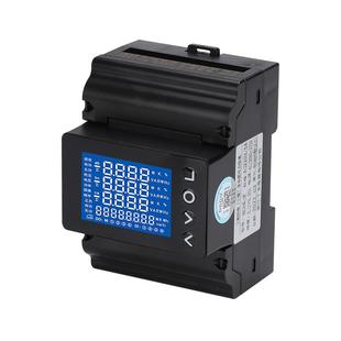 丁本多功能电力仪表485表三相三线四线通用表电流电压导轨表高清