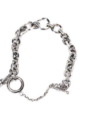 davidstudio925纯银十字架手链