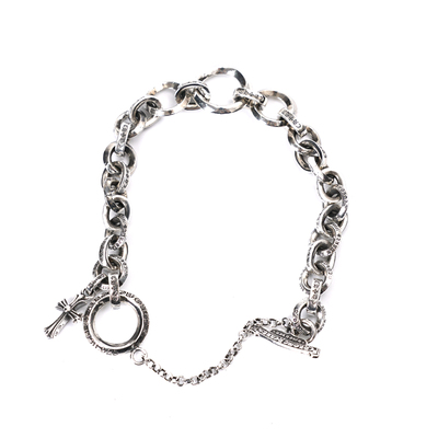 davidstudio925纯银十字架手链