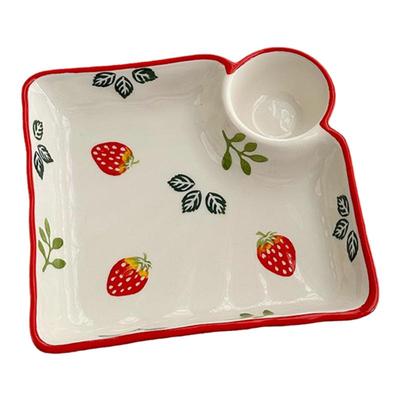 【更新】韩国ins风可爱日式杂款釉下彩陶瓷汤碗家用菜碟盘子瑕疵