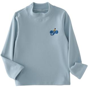 棉花堂儿童半高领打底衫百搭秋冬内搭童装打底衣冬季保暖上衣T恤