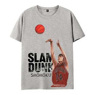 樱木花道 三井寿T恤短袖湘北球服训练学生装纯棉打底衫青少年衣服