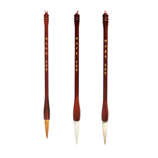 素宣堂文房四宝笔墨纸砚提斗毛笔大号中号对联斗笔狼毫兼毫羊毫书法写字国画练字初学写作品成人高端专业套装