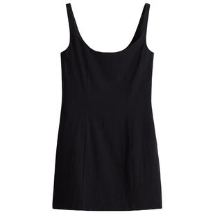 HM女装背心吊带连衣裙春季吊带修身迷你无袖A字裙1289754