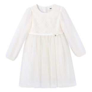 【商场同款】安奈儿童装女童长袖礼裙秋网纱甜美公主礼服AG433636