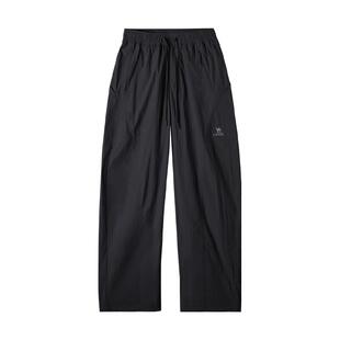 【直播专享】骆驼26春新款黑色薄款防晒阔腿裤宽松速干运动休闲裤