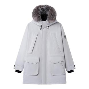 Teenie Weenie小熊男装简约休闲保暖可拆卸毛帽羽绒夹克外套