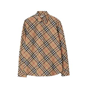 【24期免息】BURBERRY男装休闲版型格纹棉府绸长袖衬衫81231661