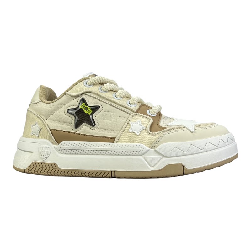 外贸情侣板鞋皮面质感校园休闲鞋